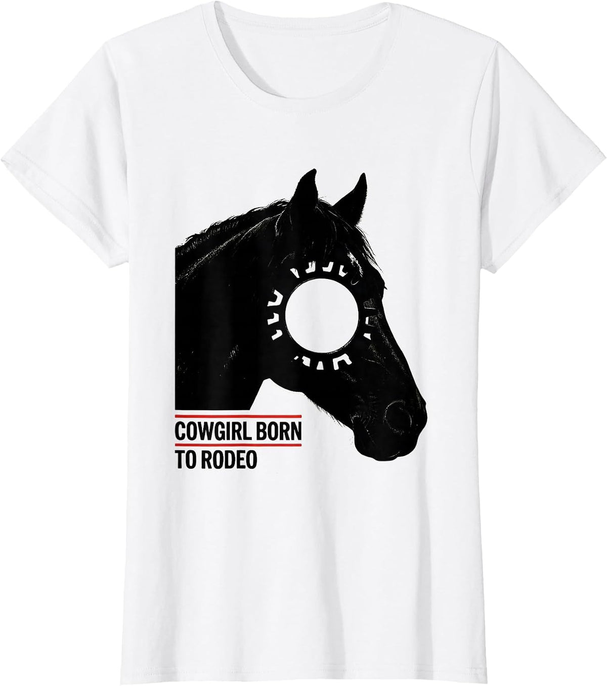 Cowgirl Born To Rodeo Vintage Western Retro Western Pride T-Shirt - White