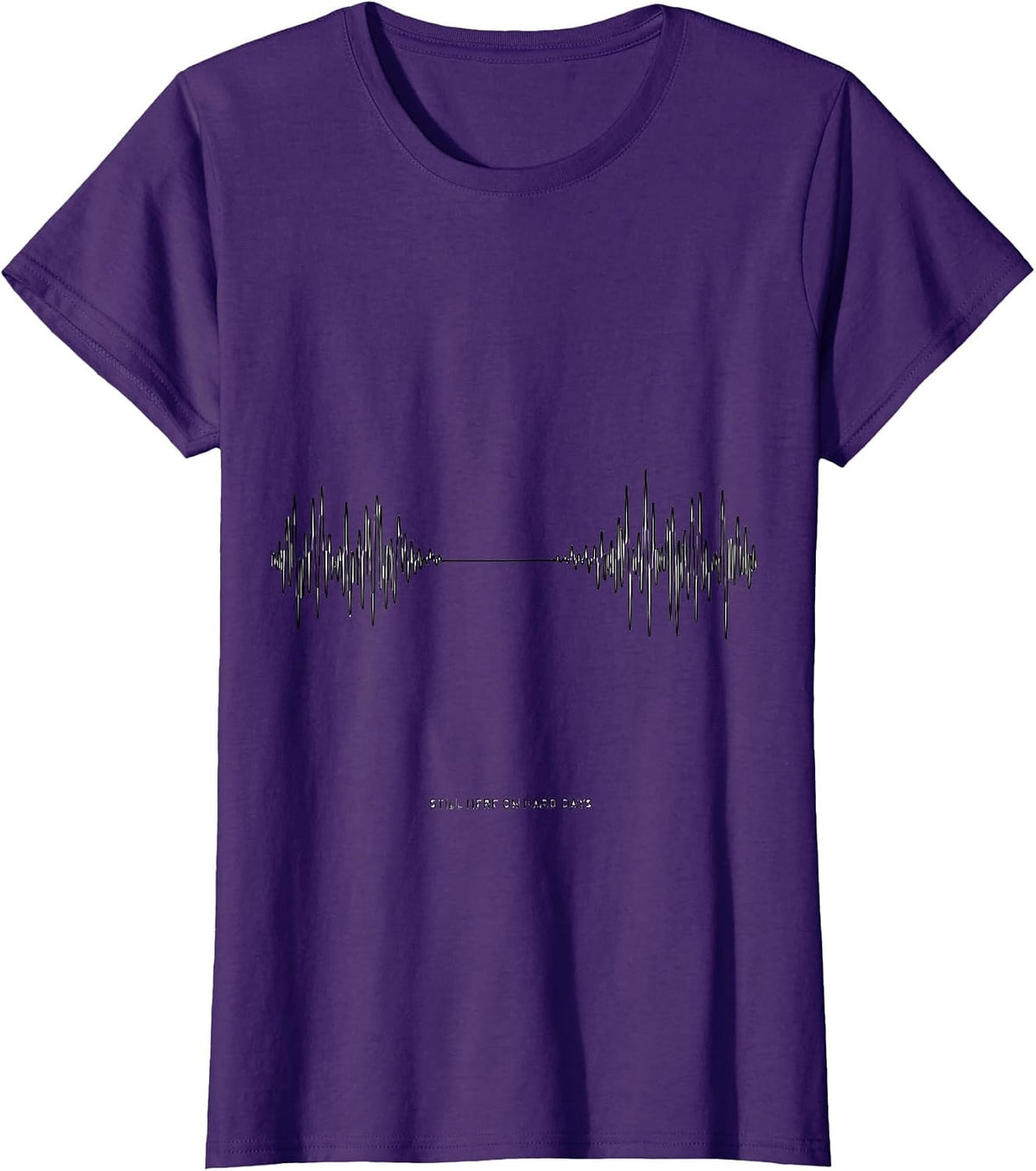 Women's Still Here On Hard Days Inspirational Mental Health T-Shirt - Purple