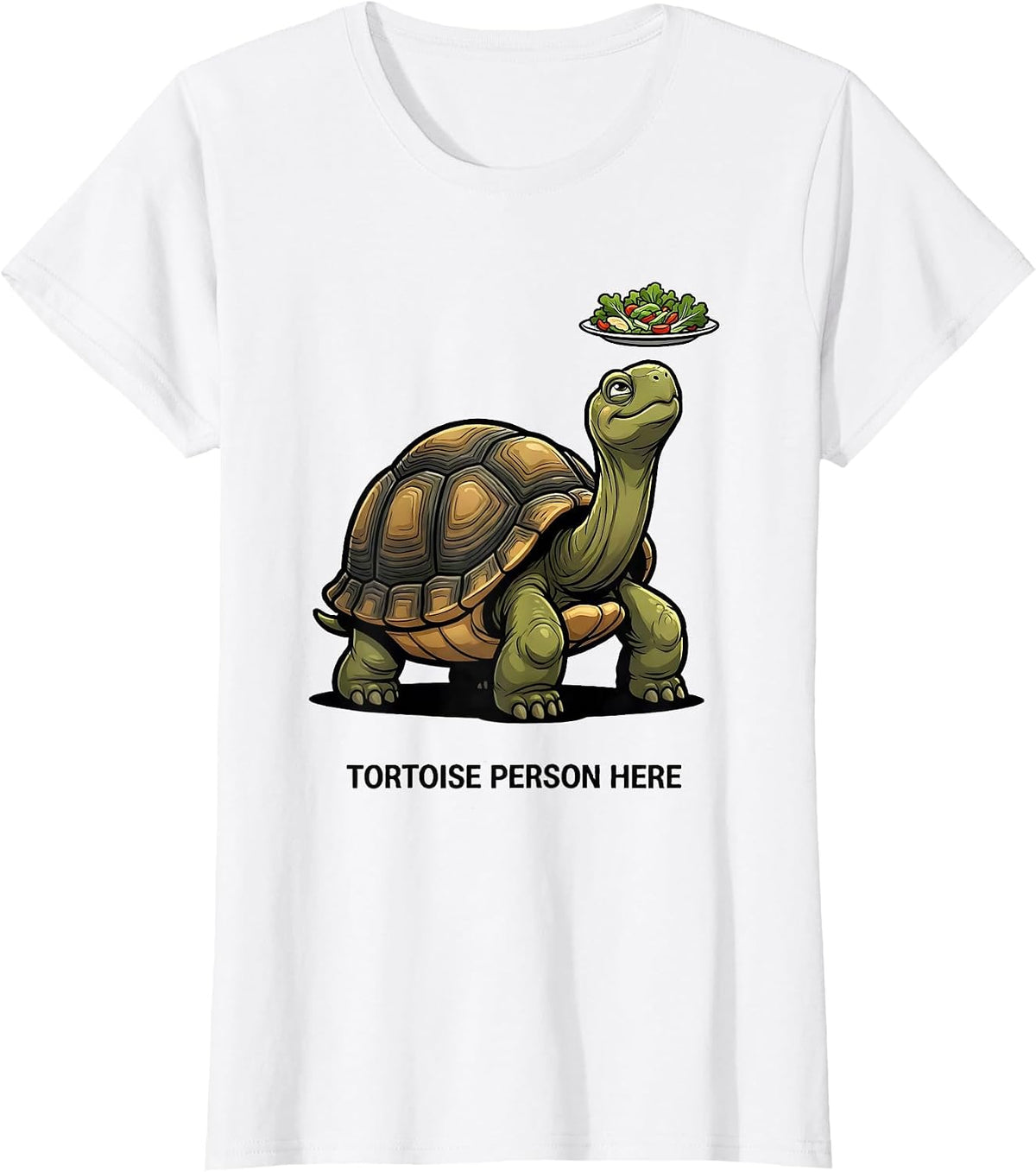 Women's Tortoise Person Here Funny Tortoise Lover Pet Humor T-Shirt - White