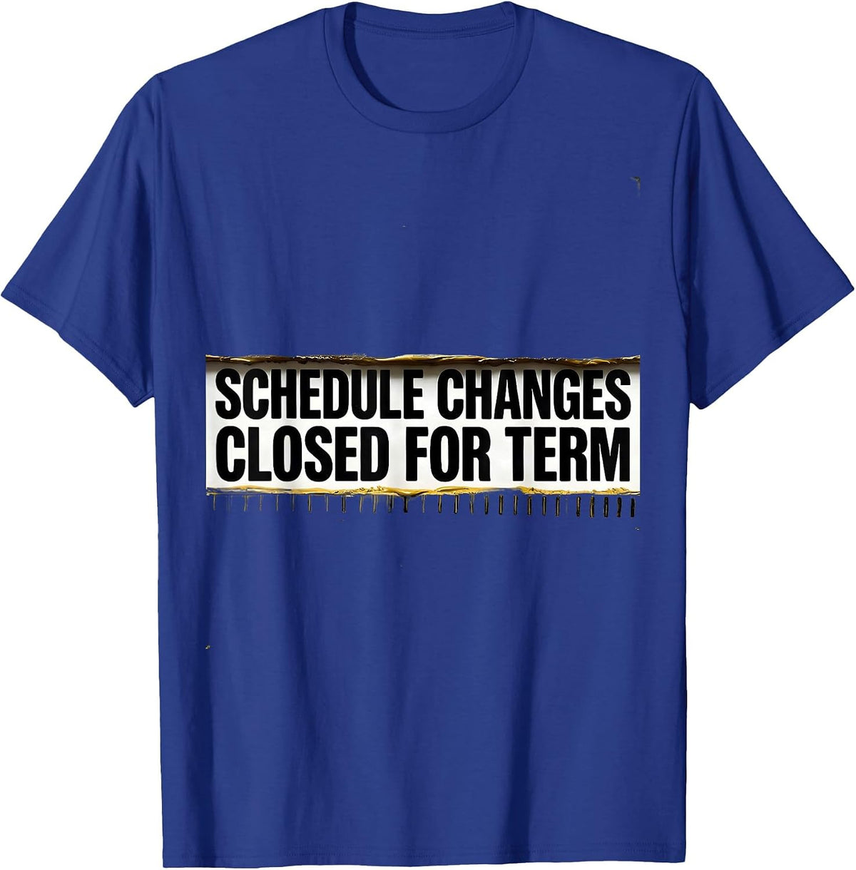 Men's Schedule Changes Closed For Term Groovy School Counselor T-Shirt - Royal Blue