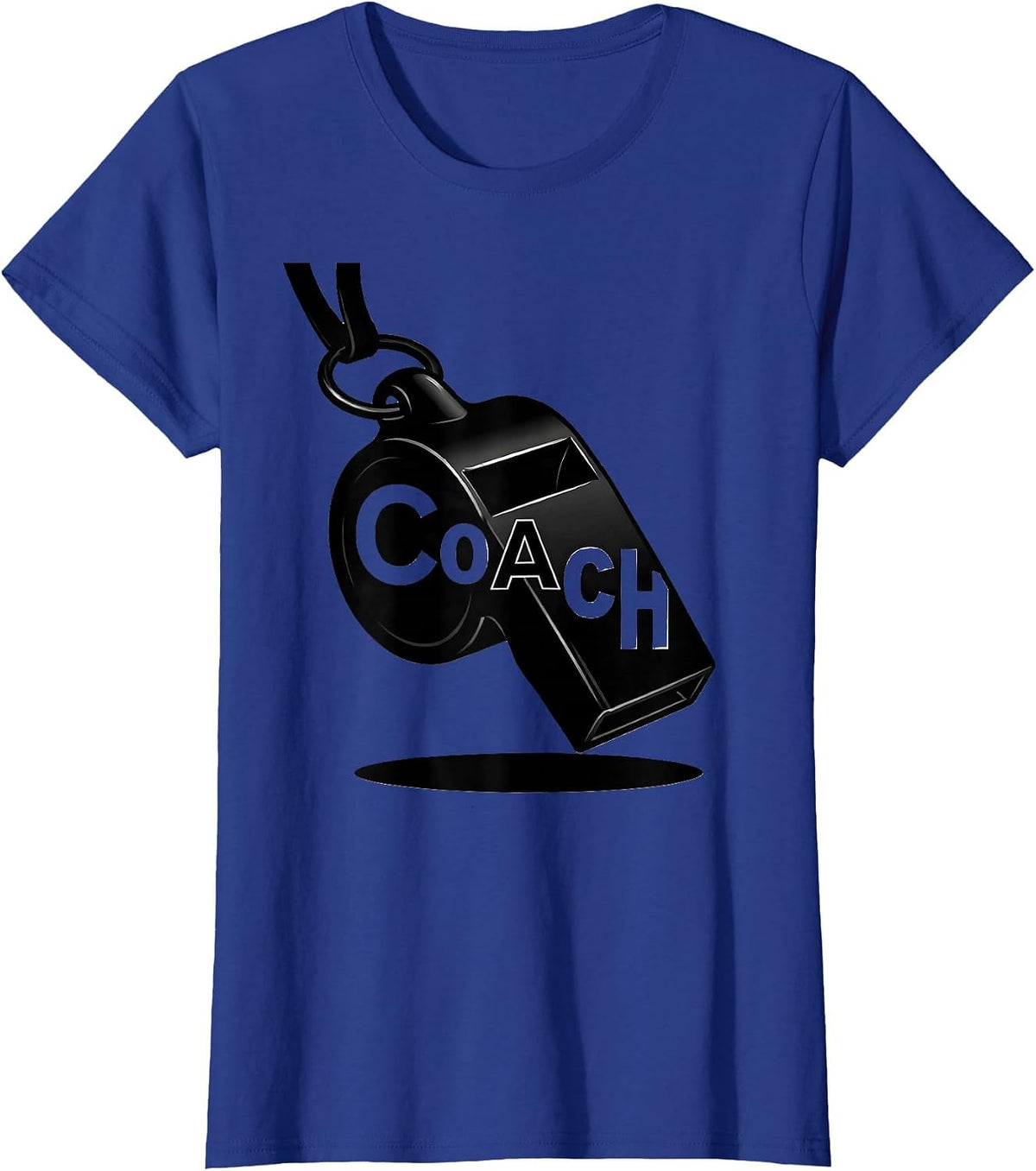 Women's CoAcH Funny Chemistry Teacher Science Geek Gift T-Shirt - Royal Blue