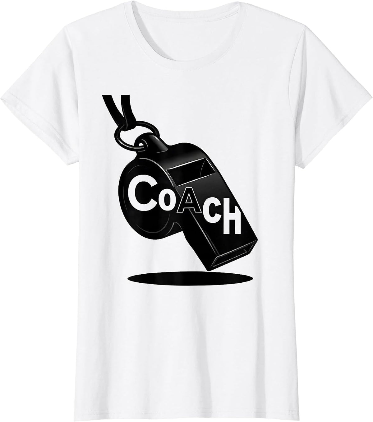 Women's CoAcH Funny Chemistry Teacher Science Geek Gift T-Shirt - White