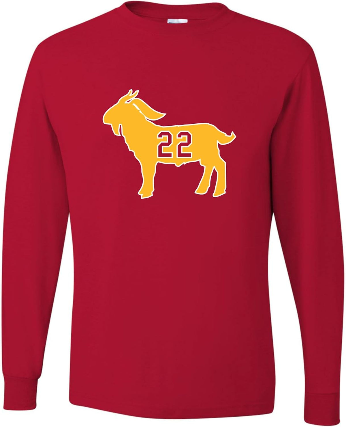 Go All Out Clark Goat 22 Mens Long Sleeve T-Shirt - Mens Red