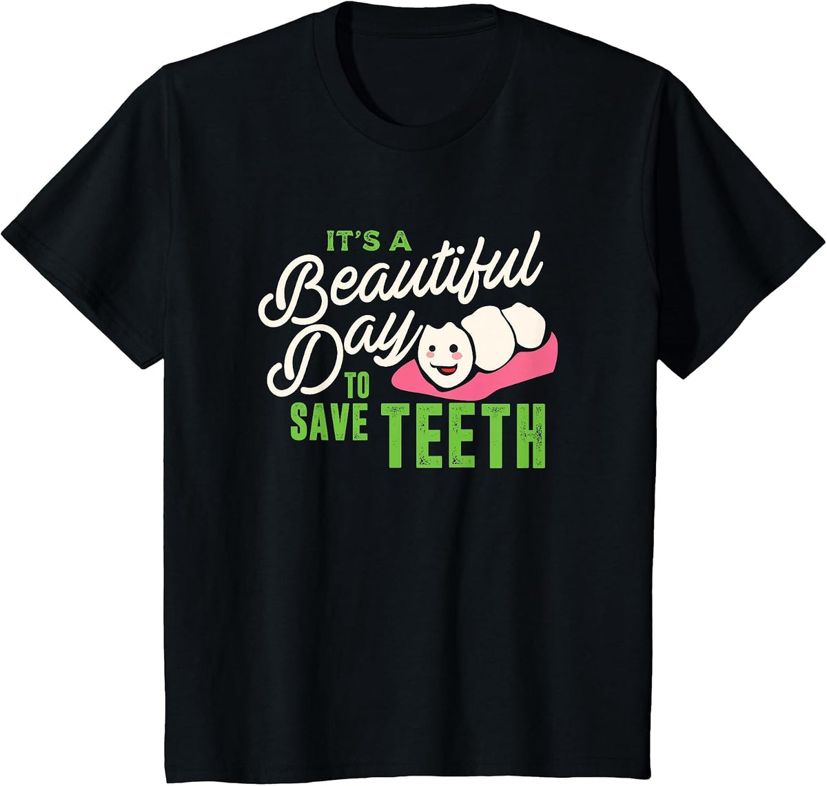 Cute Dentist Dental Hygienist & Assistant T-Shirt - Black