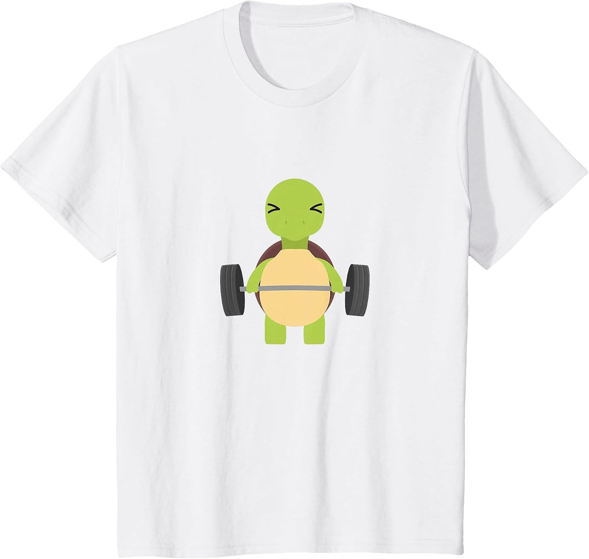 Turtle Deadlift Design - Weight Lifting Gym Workout T-Shirt - White