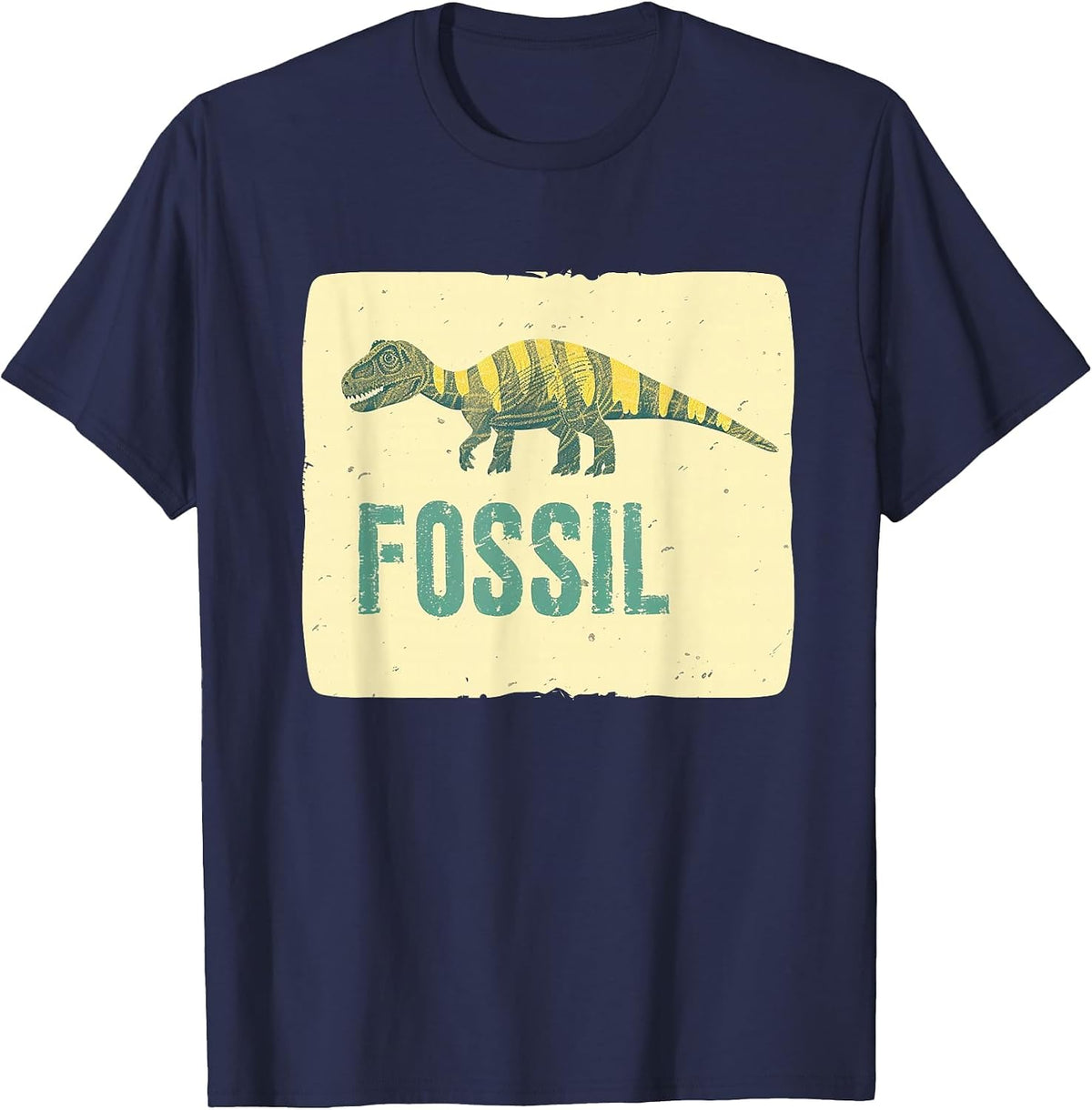 Funny Dinosaur Fossil Costume for Adults and Kids T-Shirt - Navy Blue