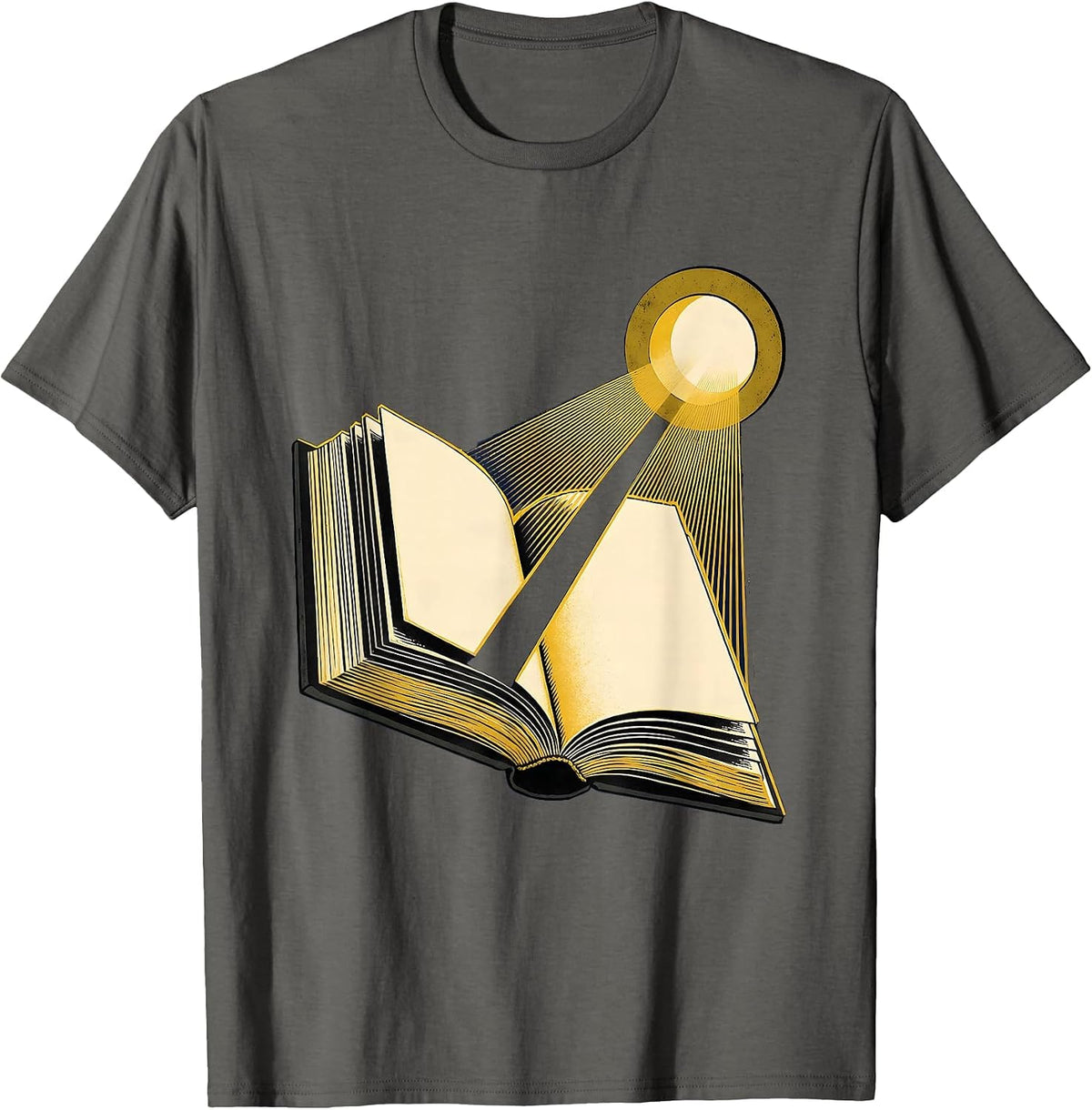 Genesis Light Maxwell Equations Physics Faith Humor T-Shirt - Asphalt Grey