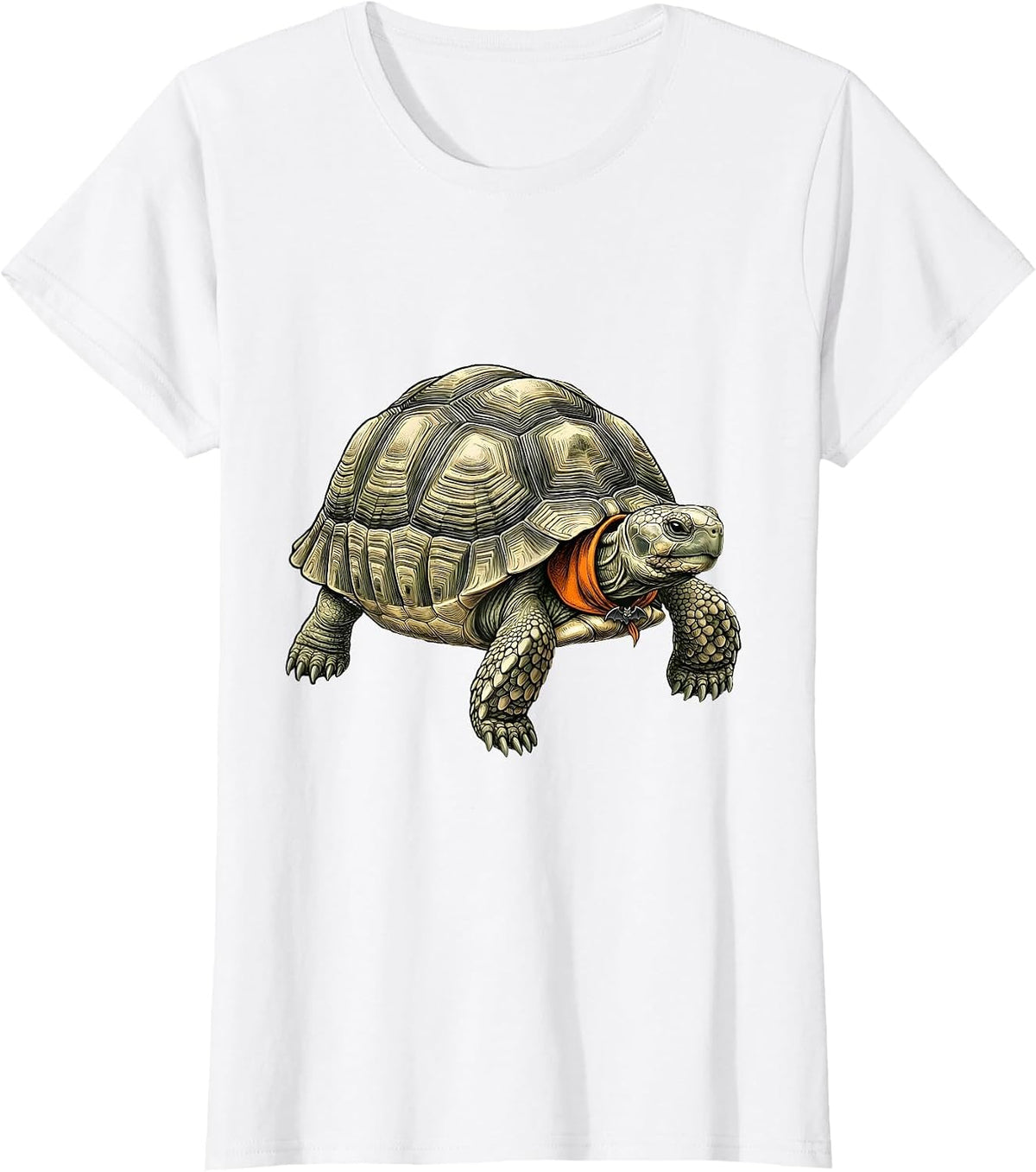 Women's Realistic Turtle Halloween Costume Dress-Up Animal Lover T-Shirt - White