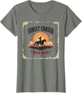 Sunset Chaser Dream Maker Western Boho Design T-Shirt - Olive Heather