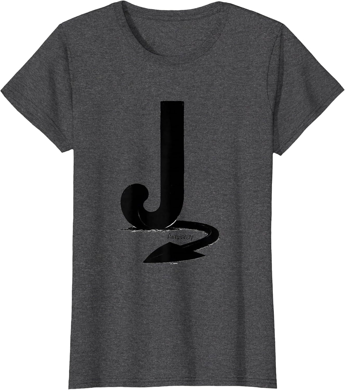 Women's Anyway Funny Grammar Police Punctuation Humor Teacher Gift T-Shirt - Dark Heather Grey