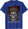 Sleep When You're Dead Death Metal Design T-Shirt - Royal Blue