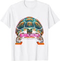 Men's I Do It The Shell Way Risograph Funny Tortoise Lover Gift T-Shirt - White