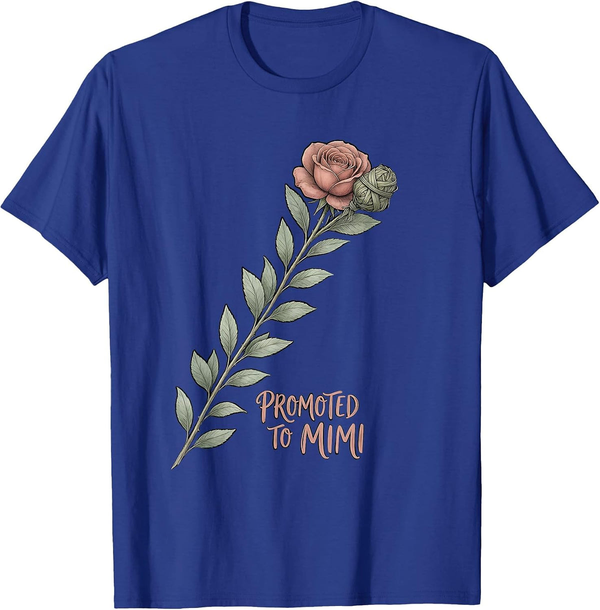 Men's Promoted To Mimi Boho First Time Grandma Gift T-Shirt - Royal Blue