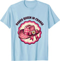 Men's Rodeo Queen In Charge Western Cowgirl Design T-Shirt - Baby Blue