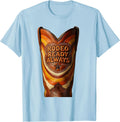 Men's Rodeo Ready Always Western Cowgirl Design T-Shirt - Baby Blue