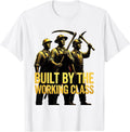 Men's Built by the Working Class Communist Aesthetic T-Shirt - White