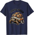 Torto-Ween Whimsical Halloween Turtle Costume T-Shirt - Navy Blue