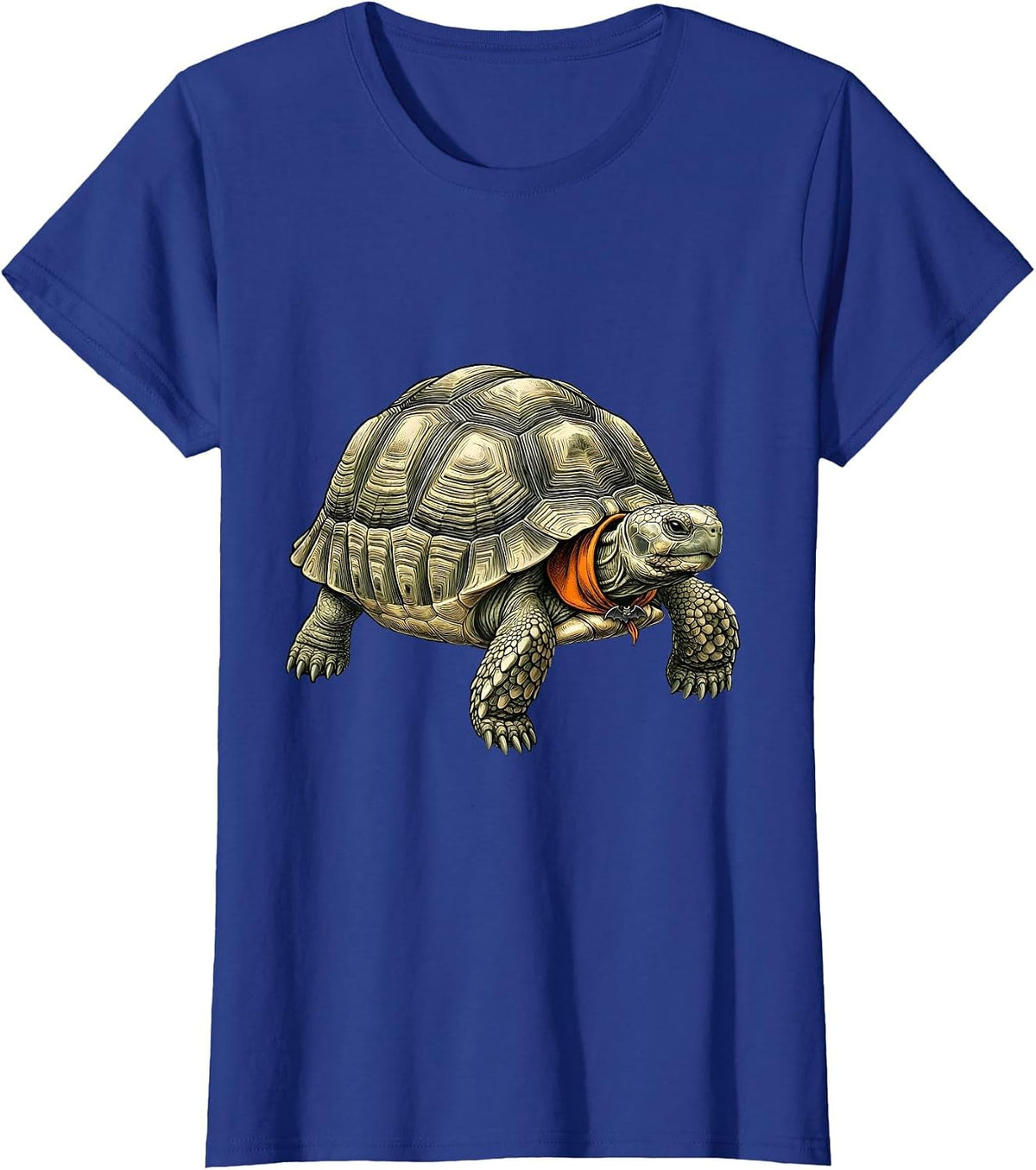 Women's Realistic Turtle Halloween Costume Dress-Up Animal Lover T-Shirt - Royal Blue