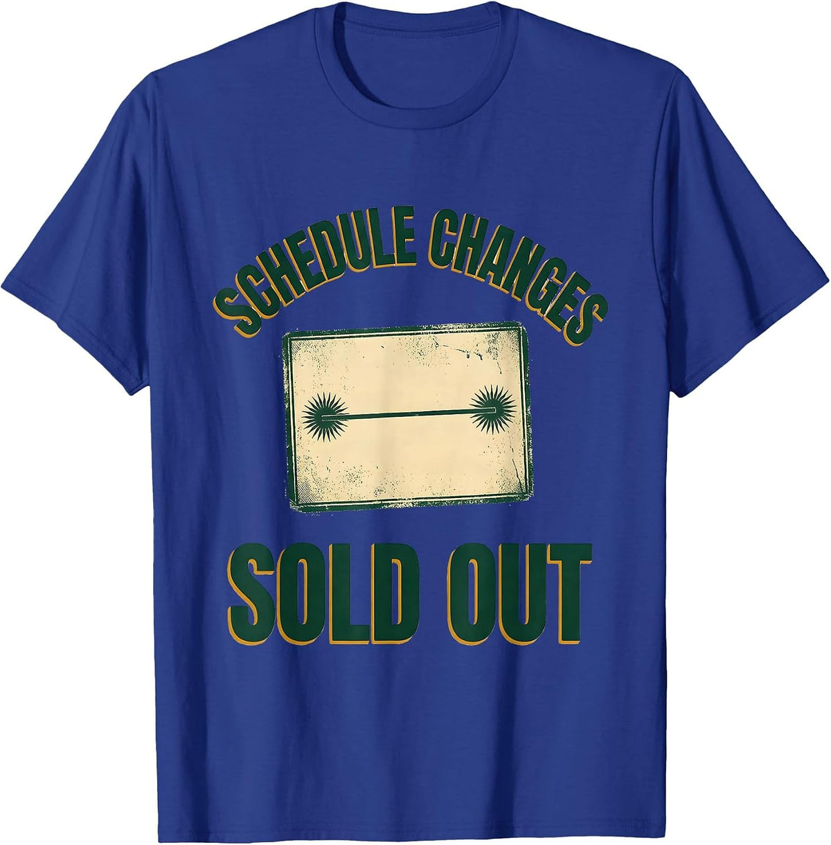 Schedule Changes: Sold Out Vintage Groovy School Counselor T-Shirt - Royal Blue