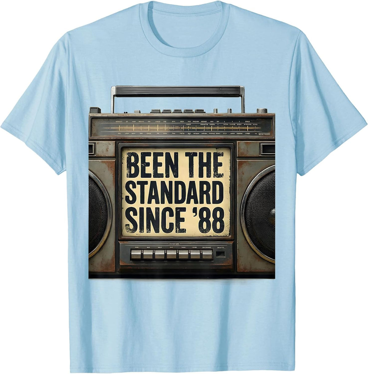 Men's Been The Standard Since 88 Vintage 90s Hip-Hop Rap Music T-Shirt - Baby Blue