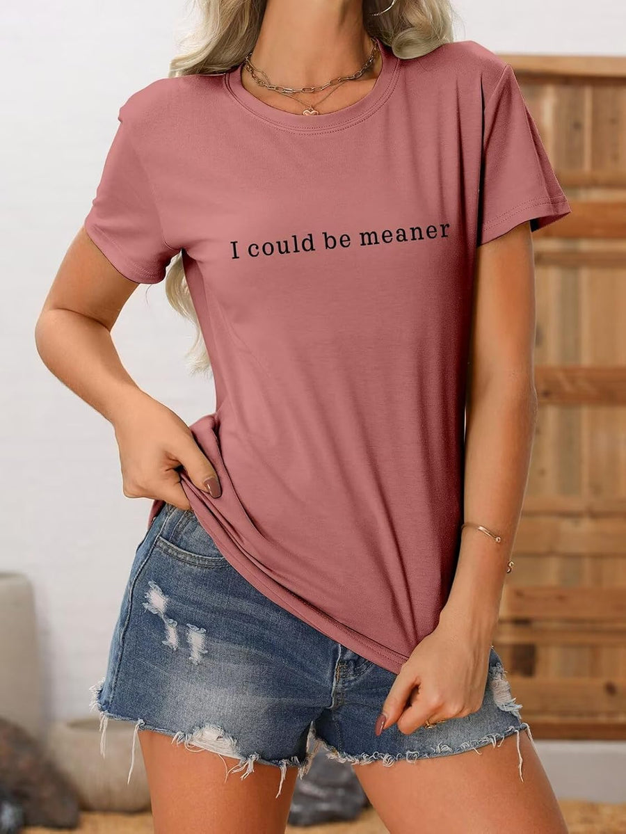 Women's T-Shirts Boho Wildflower Shirts Sunflower Floral & Kindness is Free Sprinkle It & I Could Be Meaner Vintage Funny