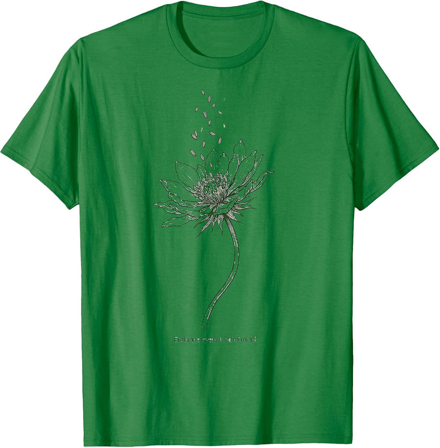 Men's Embrace Every Kind of Mind Autism Awareness Design T-Shirt - Kelly Green