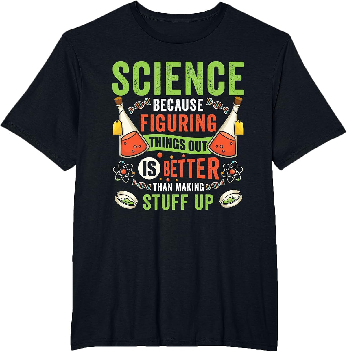 Science It's Like Magic But Real Science Physics Chemistry T-Shirt - Black