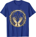 Three Nails Cross Faith Graphic Design T-Shirt - Royal Blue