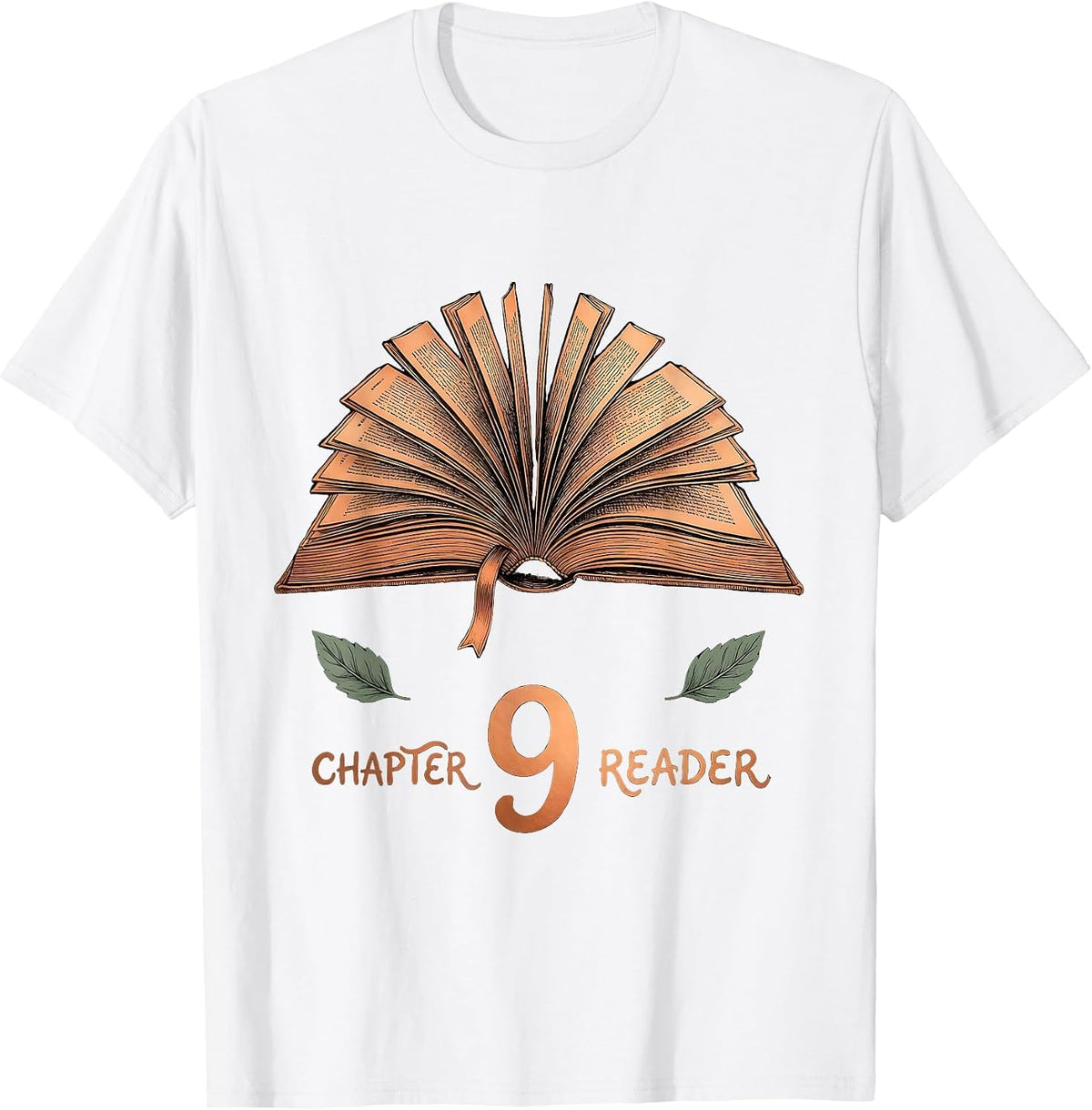 Men's Chapter 9 Reader Boho Typography Bookworm Birthday Gift T-Shirt - White