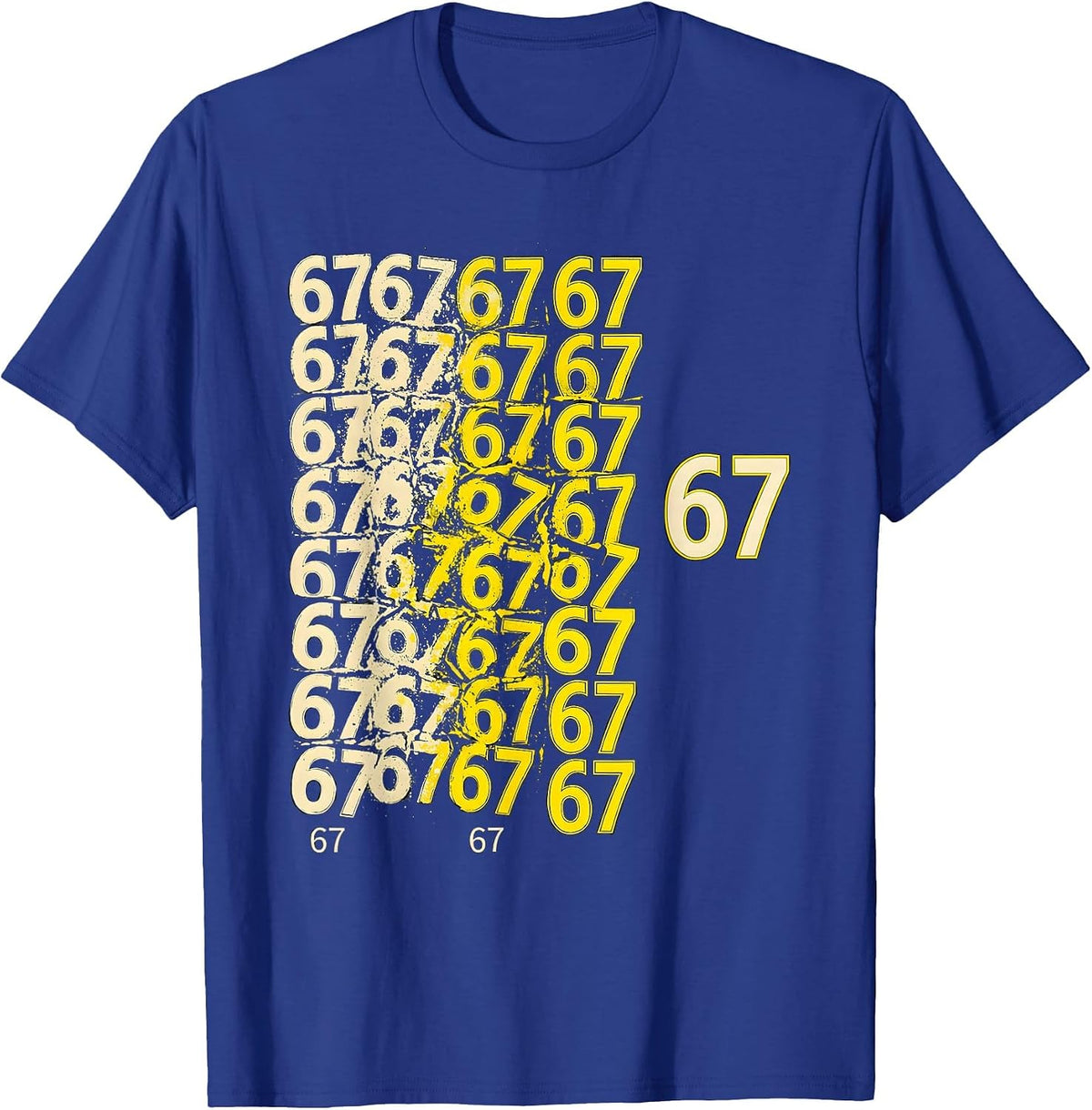 67 Funny Six Seven Meme Teacher Classroom Humor T-Shirt - Royal Blue