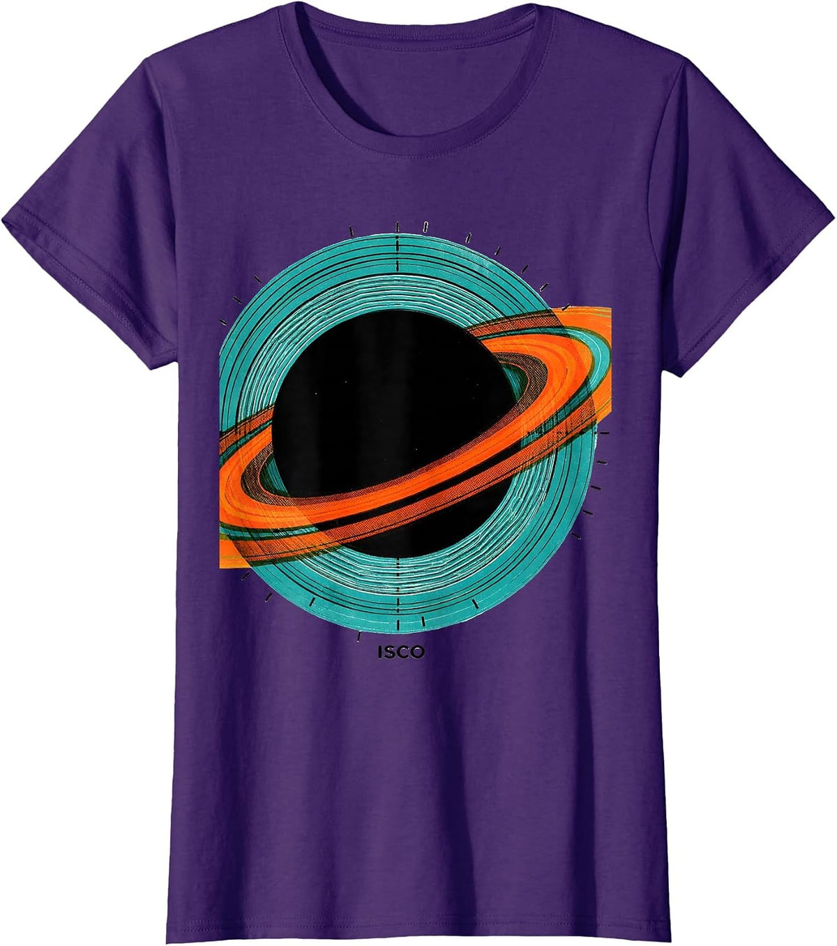 Women's ISCO Risograph Black Hole Physics Astrophysics Science T-Shirt - Purple