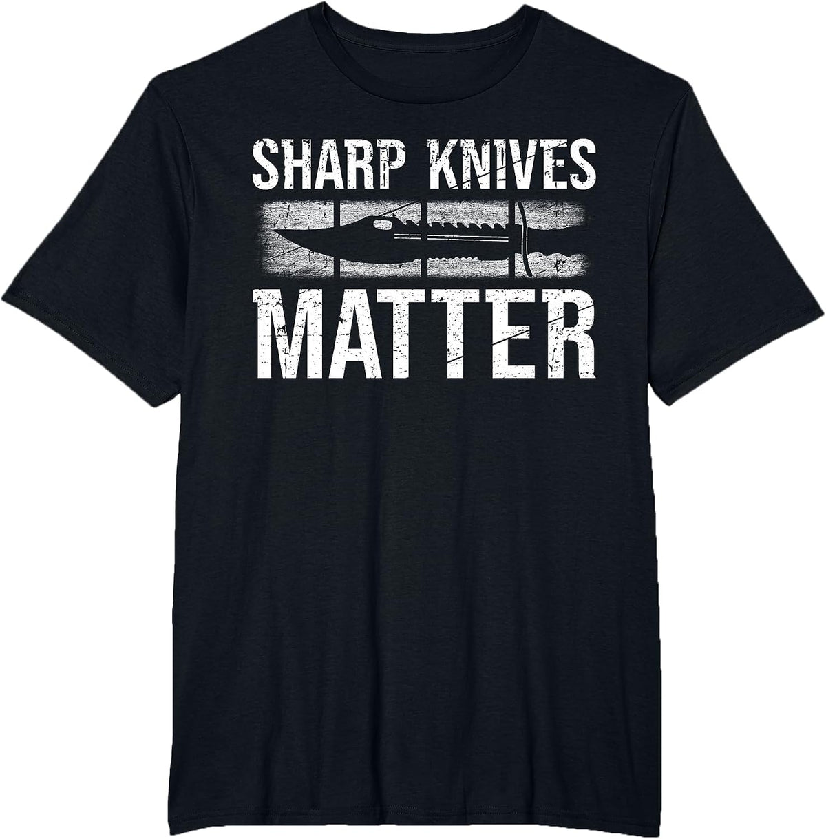 Sharp Knives Matter Outdoor Bushcraft T-Shirt - Black