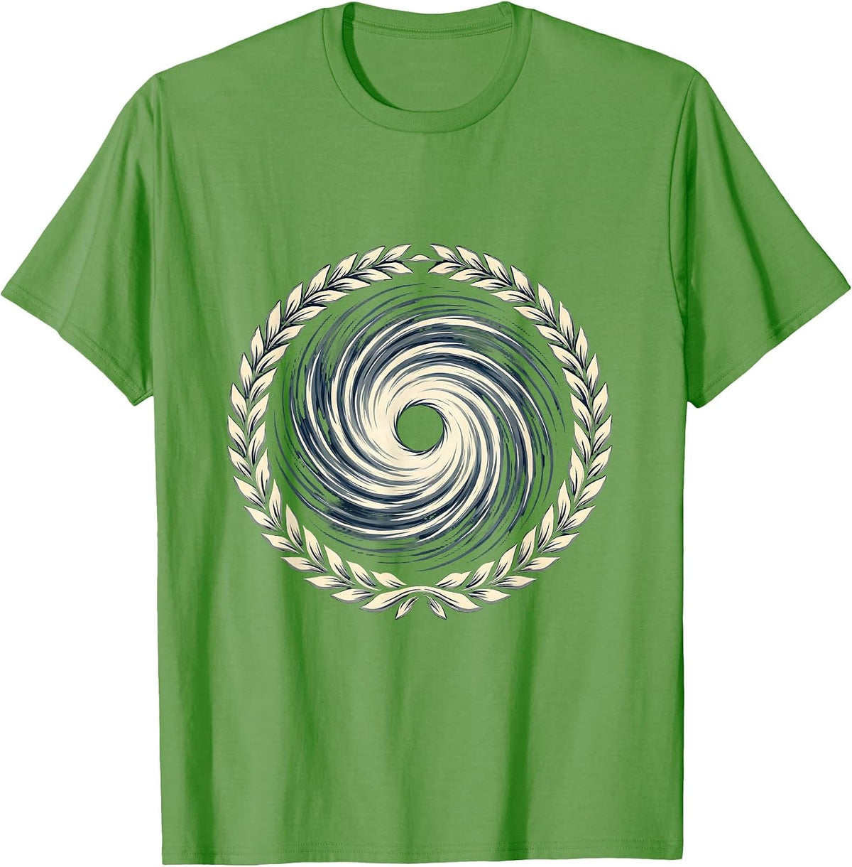 Men's Gulf of America Hurricane Eye Aerial View T-Shirt - Grass Green