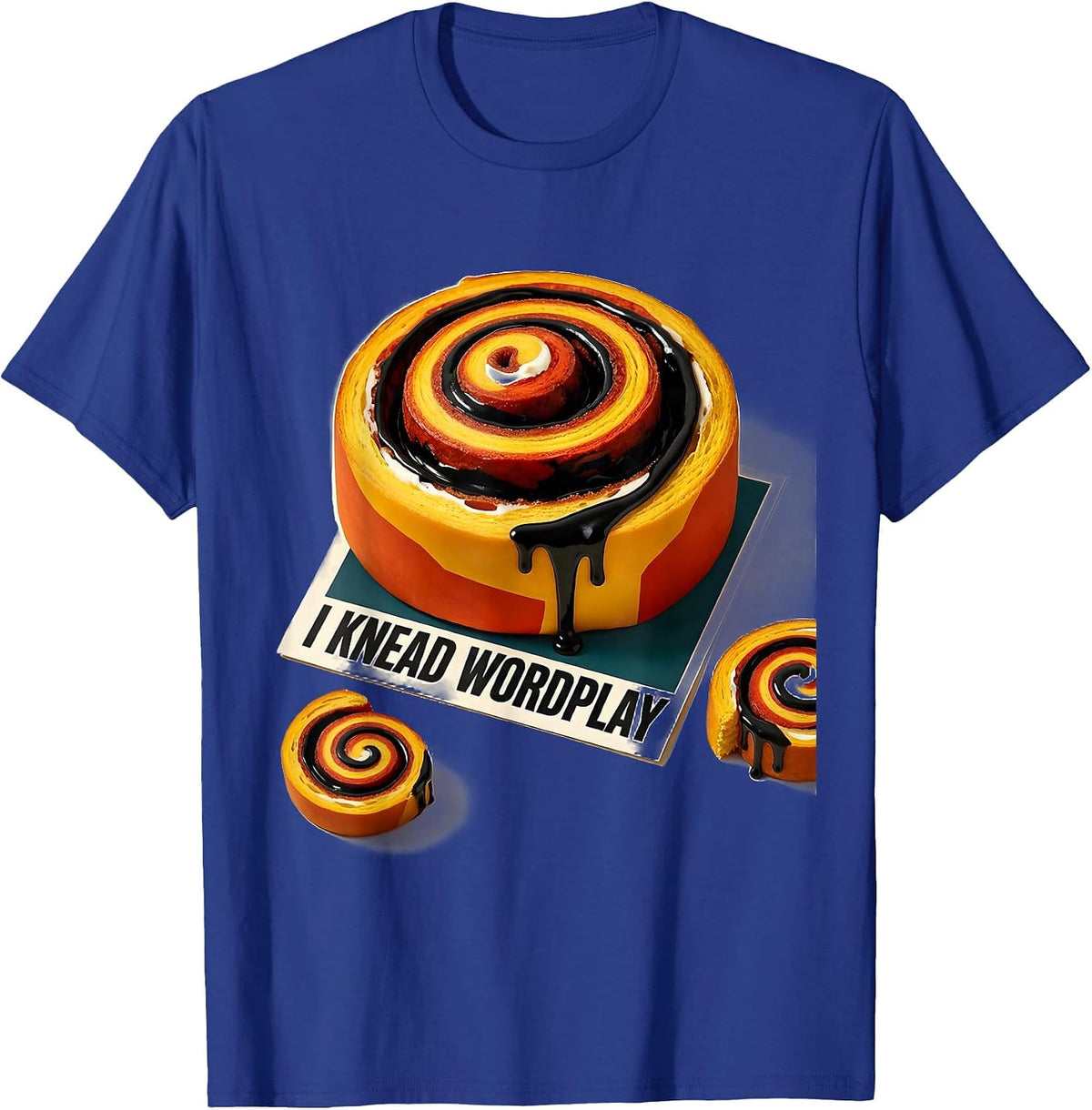 Men's I Knead Wordplay Funny Synonym Rolls Grammar Pun Teacher T-Shirt - Royal Blue