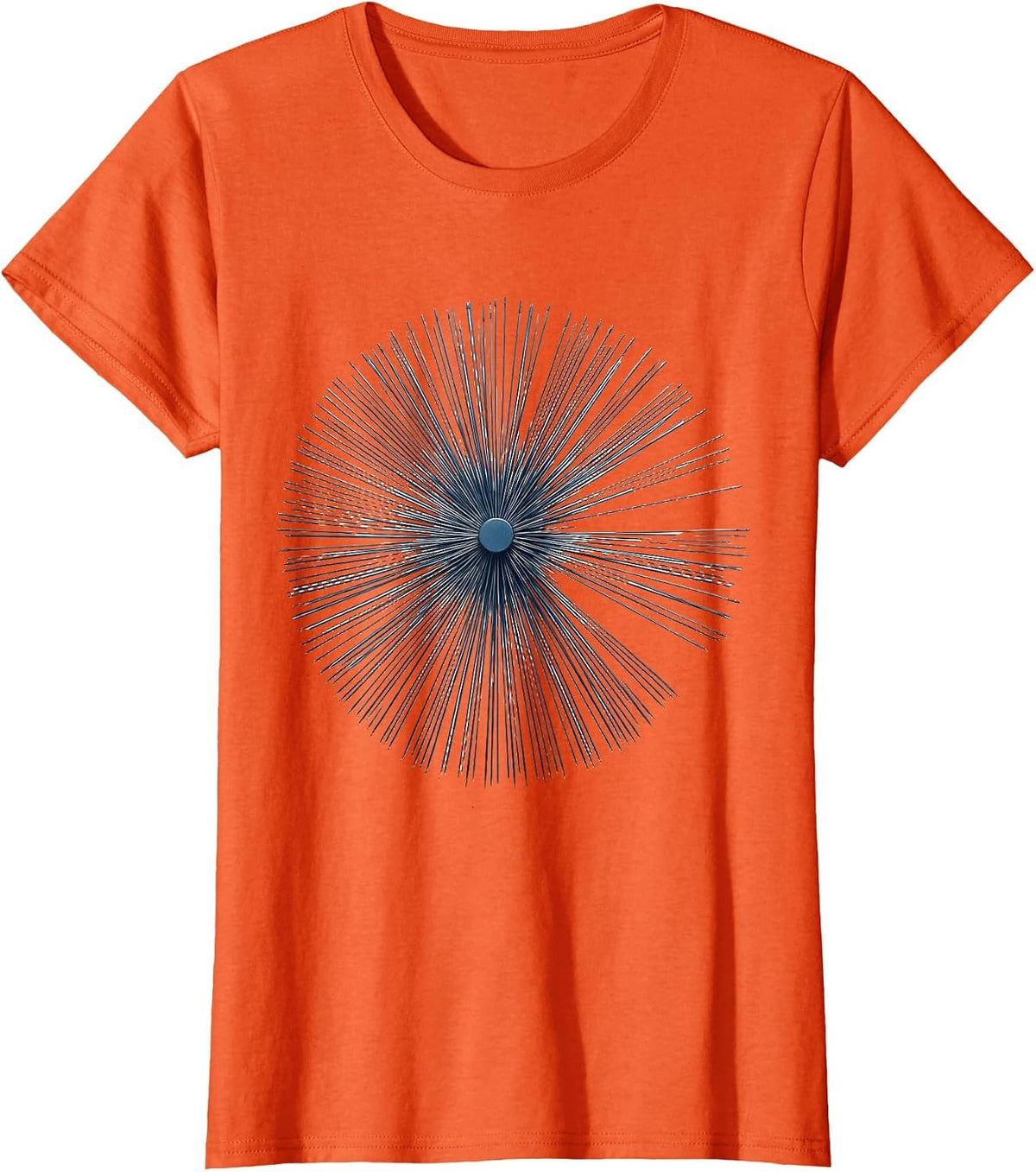Acupuncture Needles Sunburst Physical Therapy T-Shirt - Orange