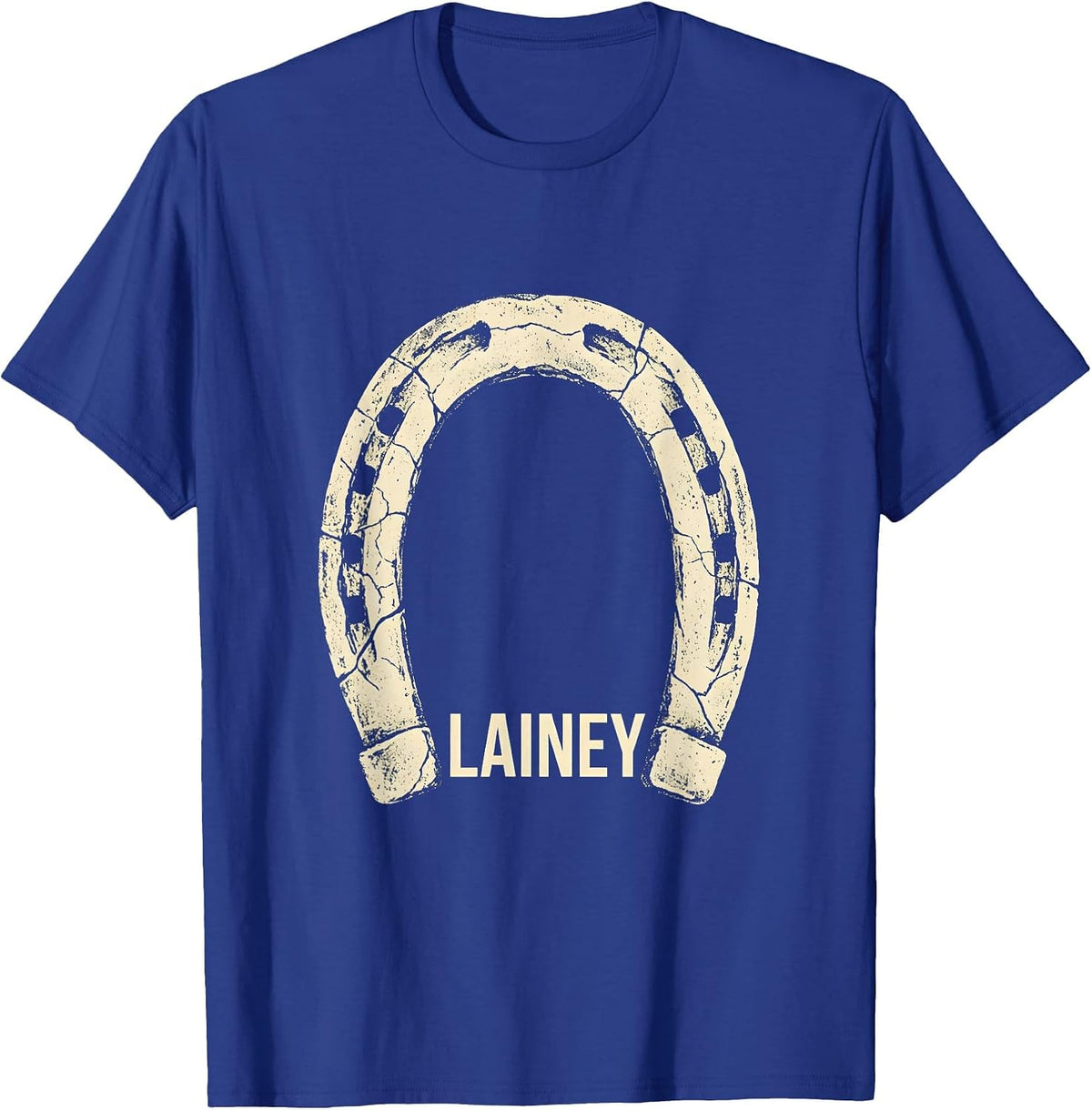 Men's Lainey Boho Western Monochrome Cowgirl Name Gift T-Shirt - Royal Blue