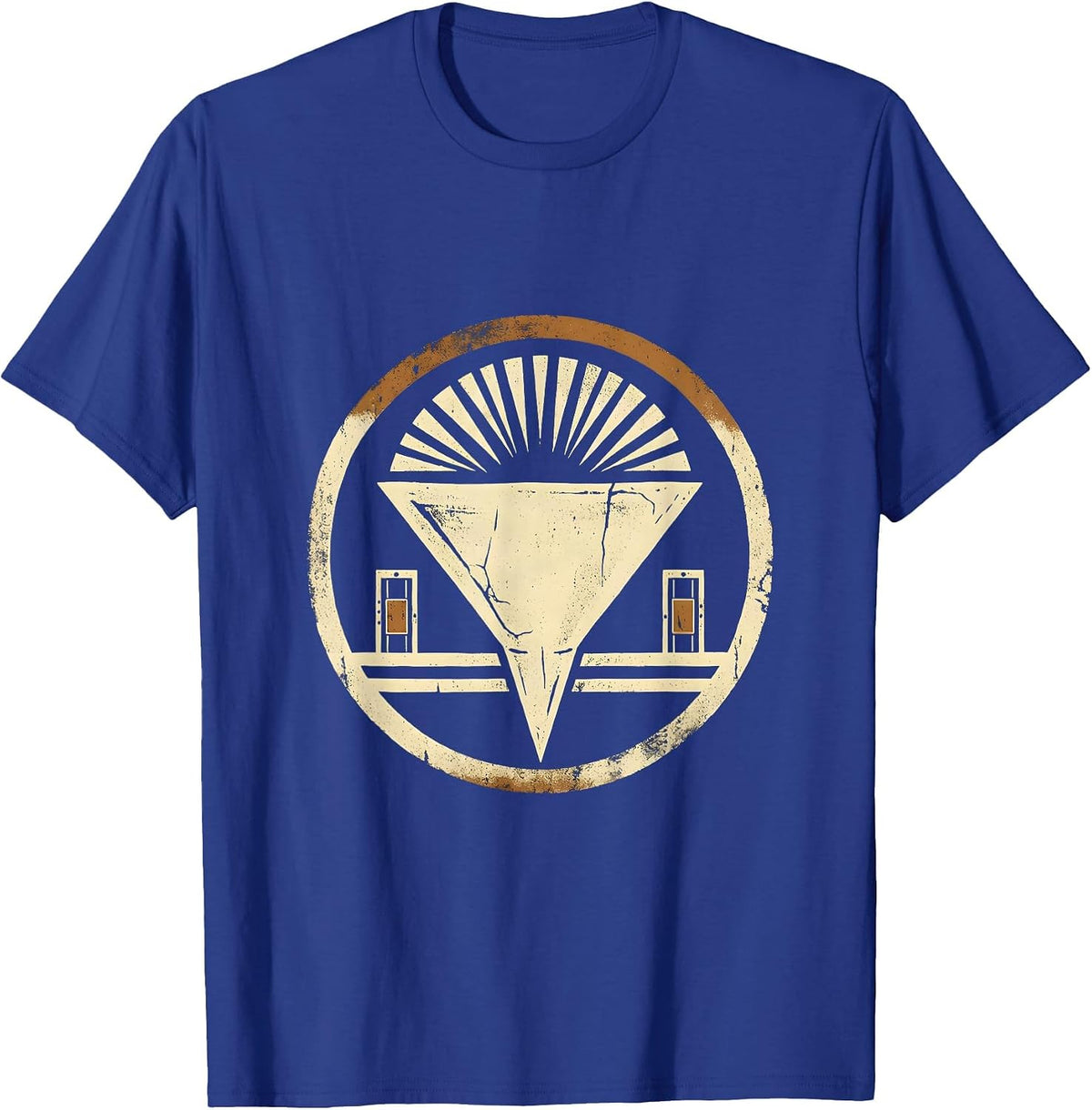 Men's Nebraska Tornado Funnel Plains Illustration T-Shirt - Royal Blue