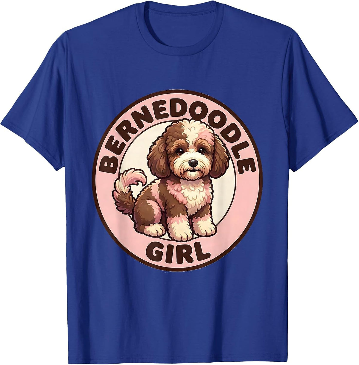 Men's Bernedoodle Girl Cute Kawaii Dog Lover Breed Pride T-Shirt - Royal Blue