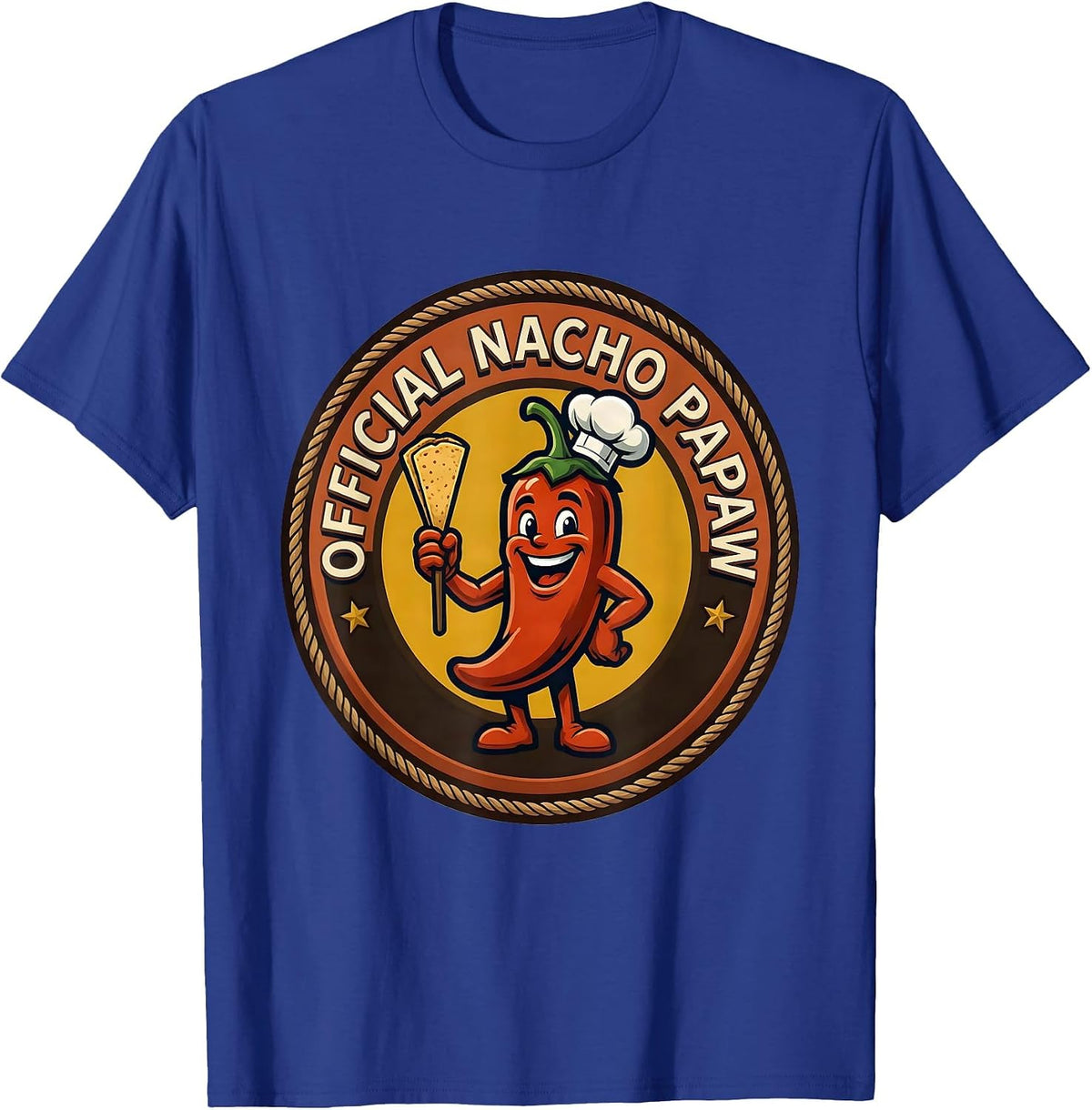 Men's Official Nacho Papaw Funny Grandpa Mexican Cinco De Mayo T-Shirt - Royal Blue