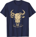 Texas, Can't Hide It Boho Western State Pride Cowgirl T-Shirt - Navy Blue