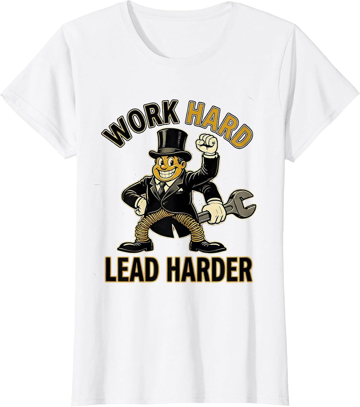 President Pride Labor Day Work Hard Lead Harder T-Shirt - White
