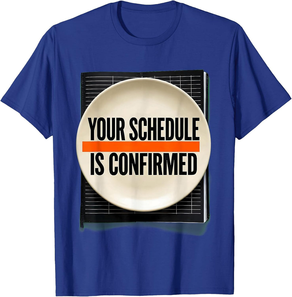 Your Schedule Is Confirmed Groovy School Counselor Schedule T-Shirt - Royal Blue