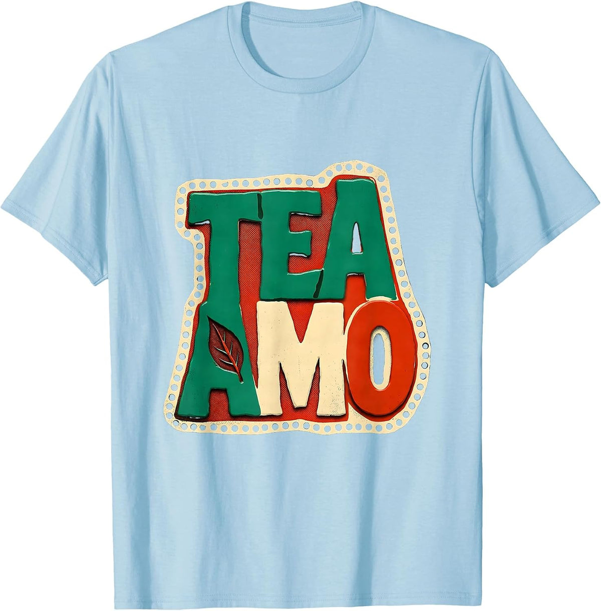Men's Tea Amo Funny Spanish Pun Cinco De Mayo Party Humor T-Shirt - Baby Blue