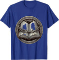 Crown of Thorns on Open Bible Christian Graphic T-Shirt - Royal Blue