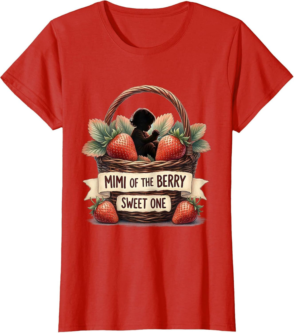 Mimi Of The Berry Sweet One Storybook Strawberry First T-Shirt - Red