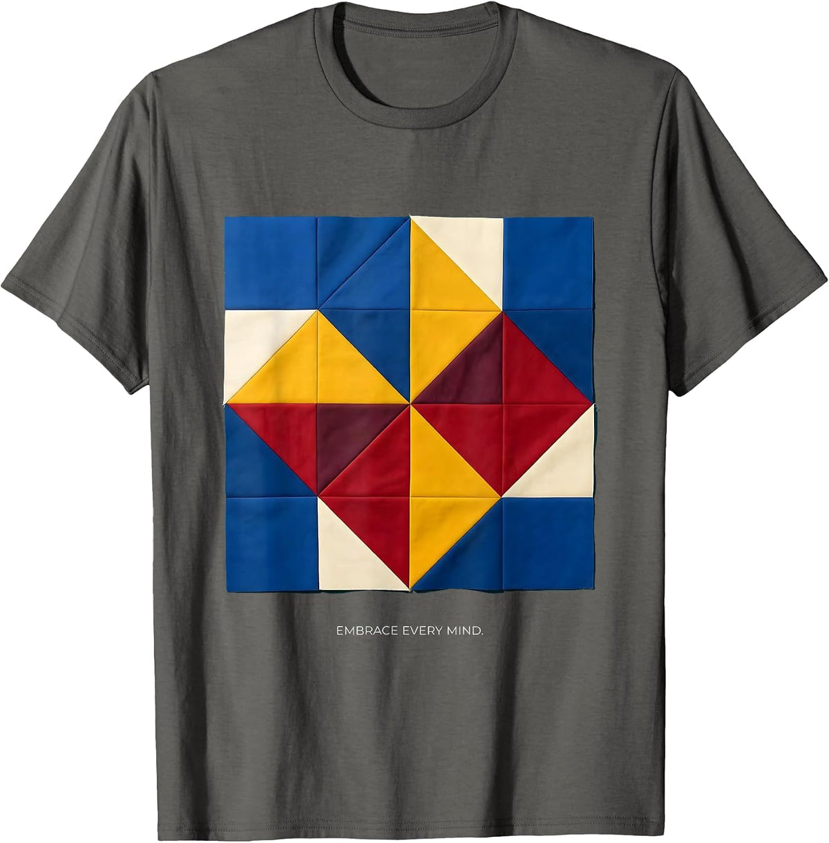 Men's Embrace Every Mind Autism Awareness Design T-Shirt - Asphalt Grey