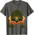 Be Kind Turtle Road Crossing Graphic T-Shirt - Asphalt Grey