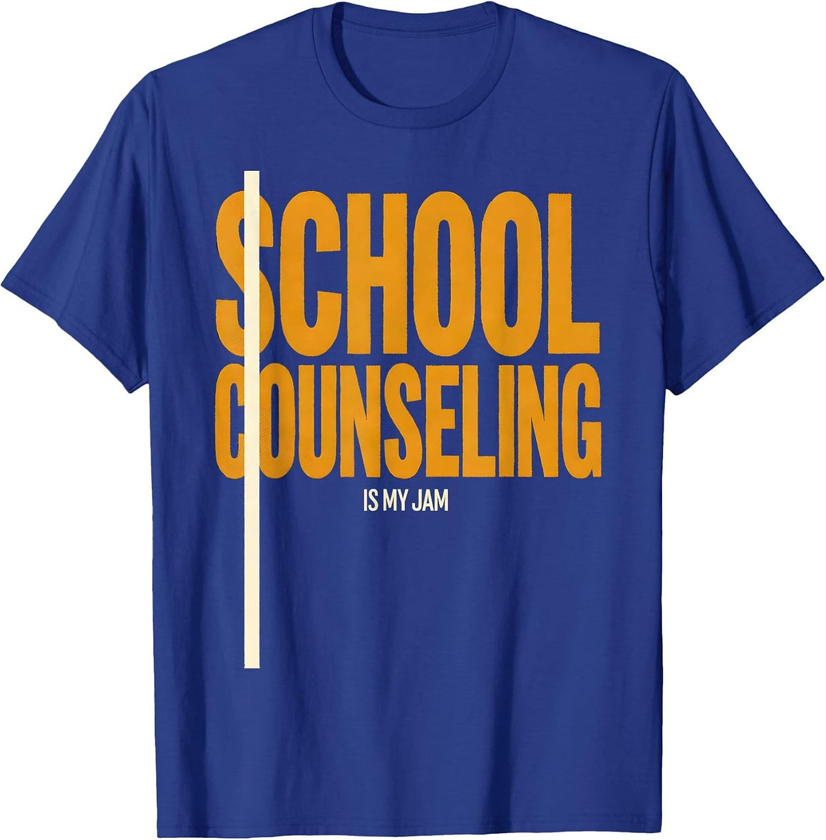 School Counseling Is My Jam Groovy Retro School Counselor T-Shirt - Royal Blue