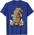 Labor Day Sarcasm Buried in Work Illustration T-Shirt - Royal Blue