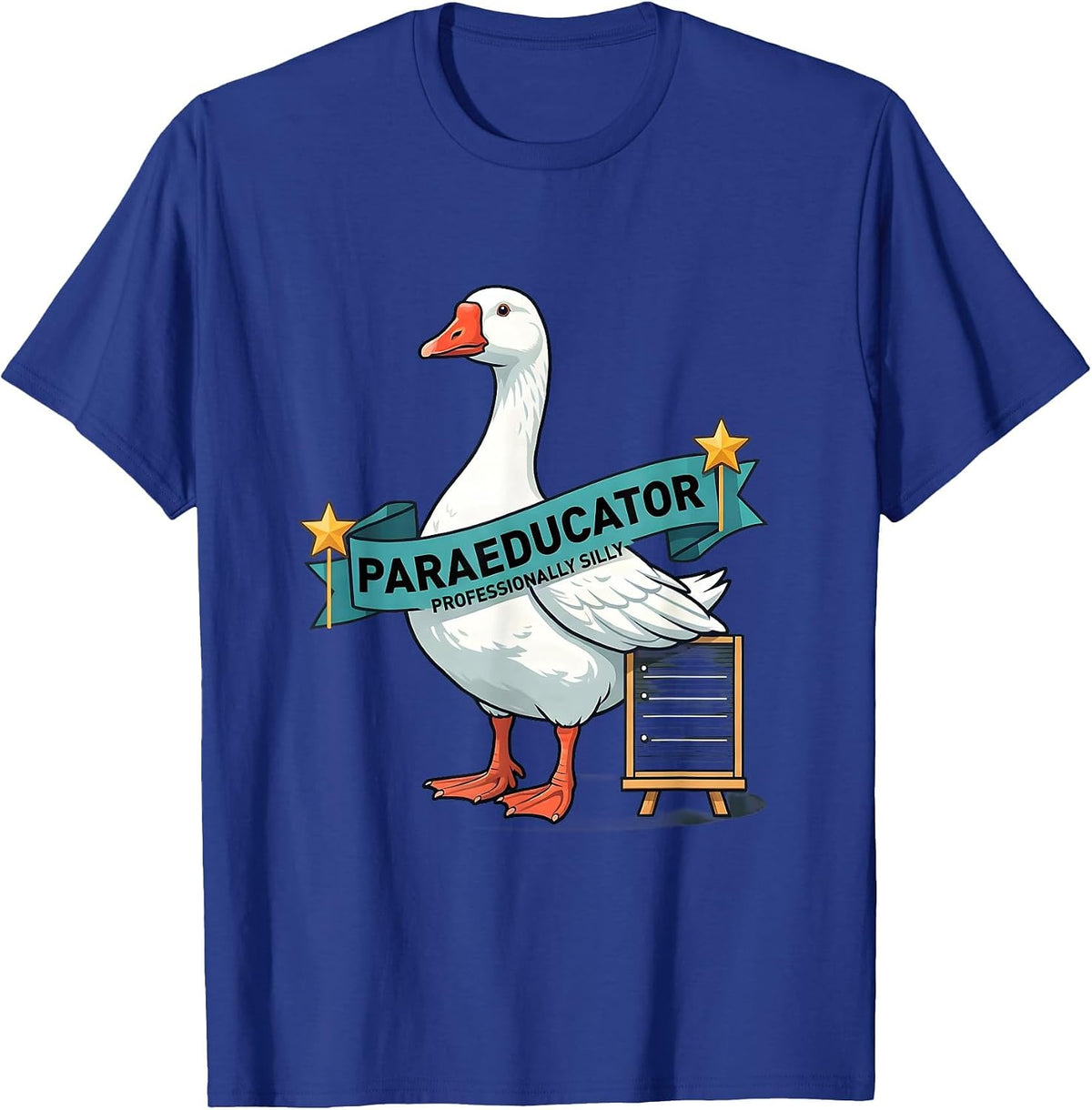 Men's Paraeducator Professionally Silly Funny SPED Teacher T-Shirt - Royal Blue